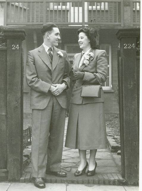 Ken and Ellen Wedding 1950